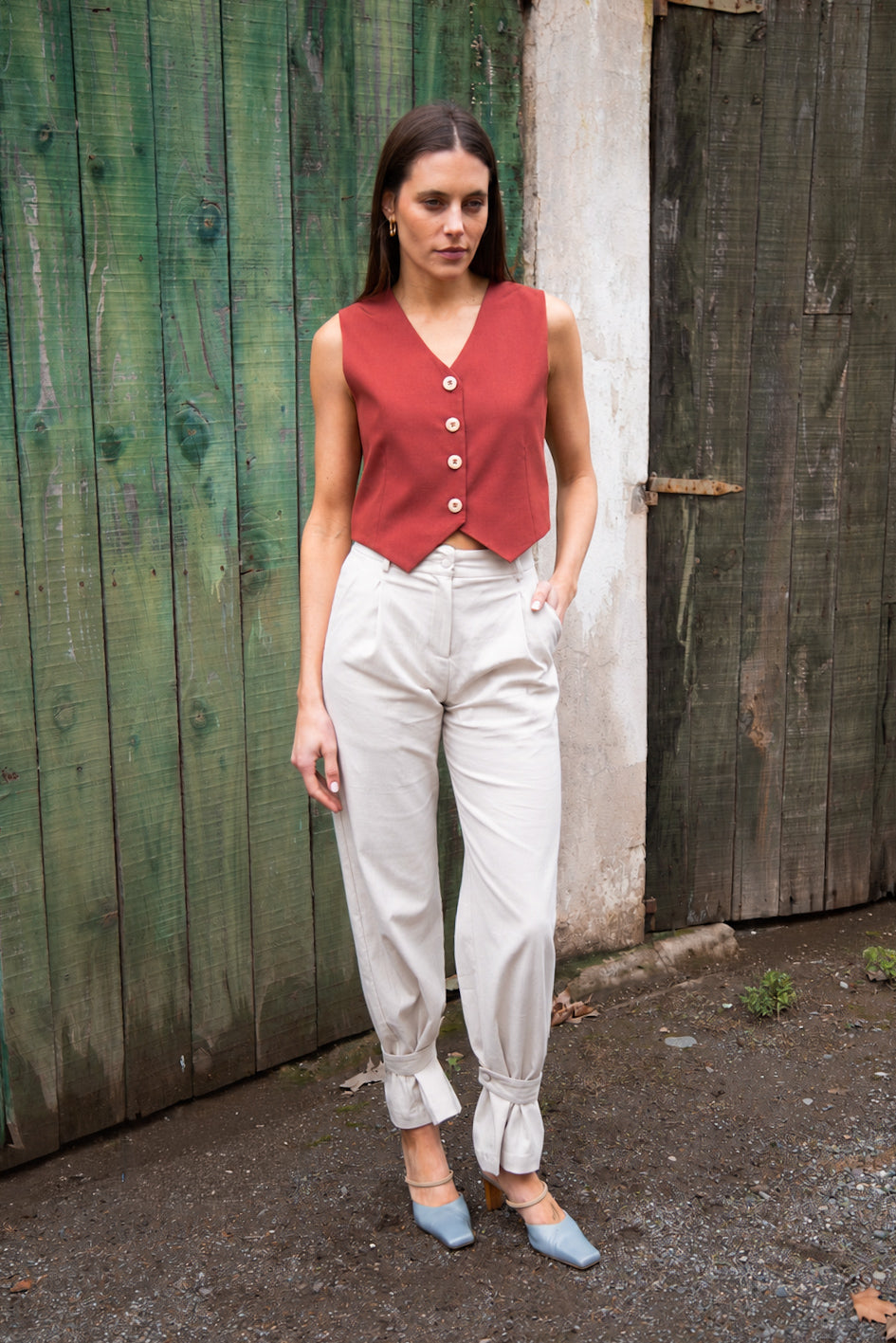 Gilet  - ladrillo Celia