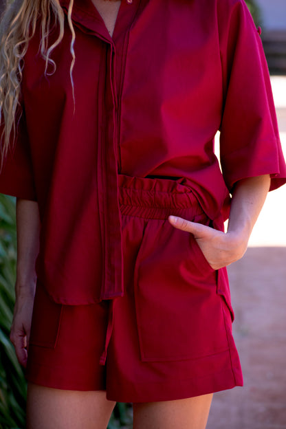 Blusa Aria - rojo italiano