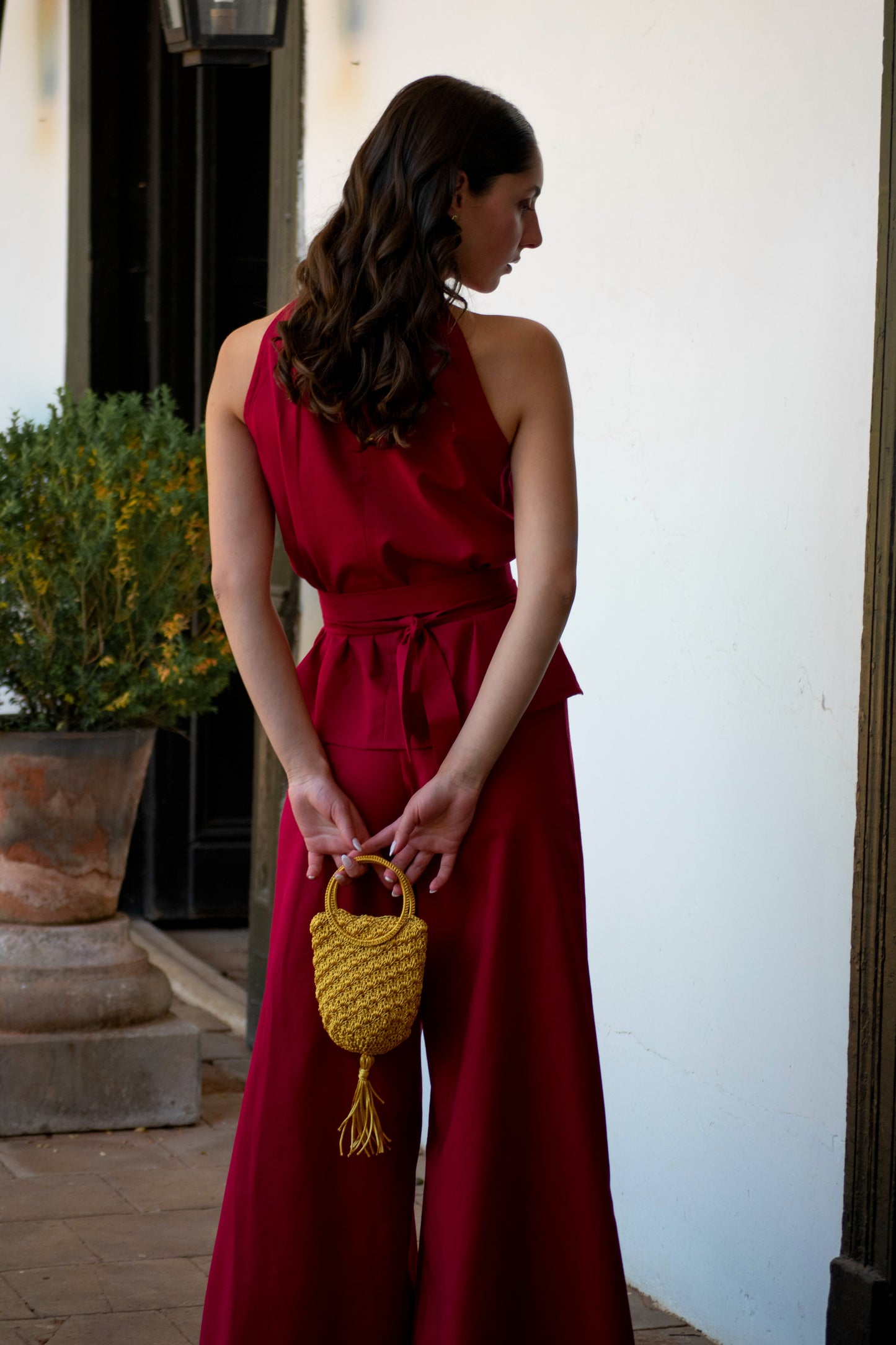 Top halter Nina -  rojo italiano