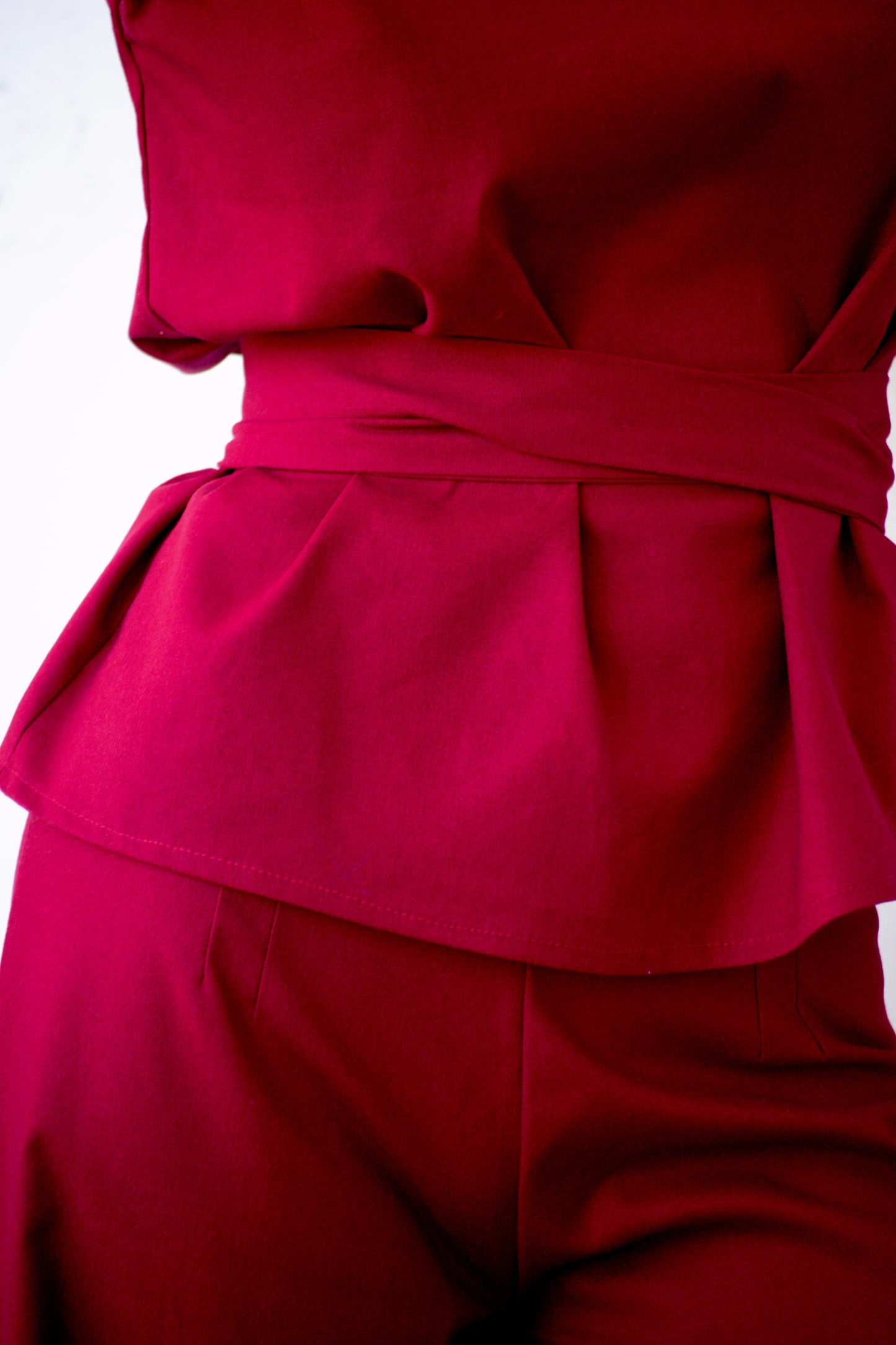 Top halter Nina -  rojo italiano