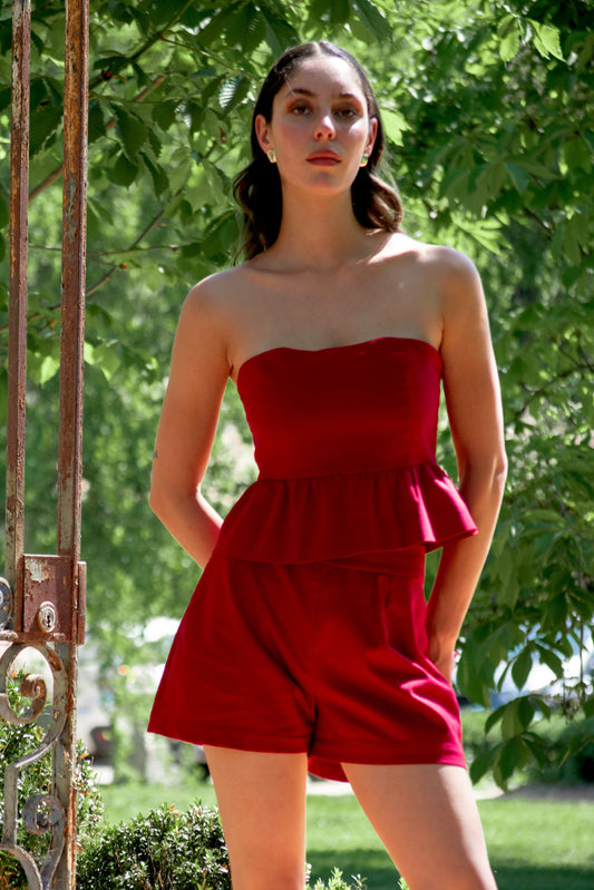 Top vuelos Elia - rojo italiano