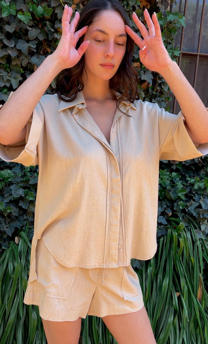 Blusa Aria - beige