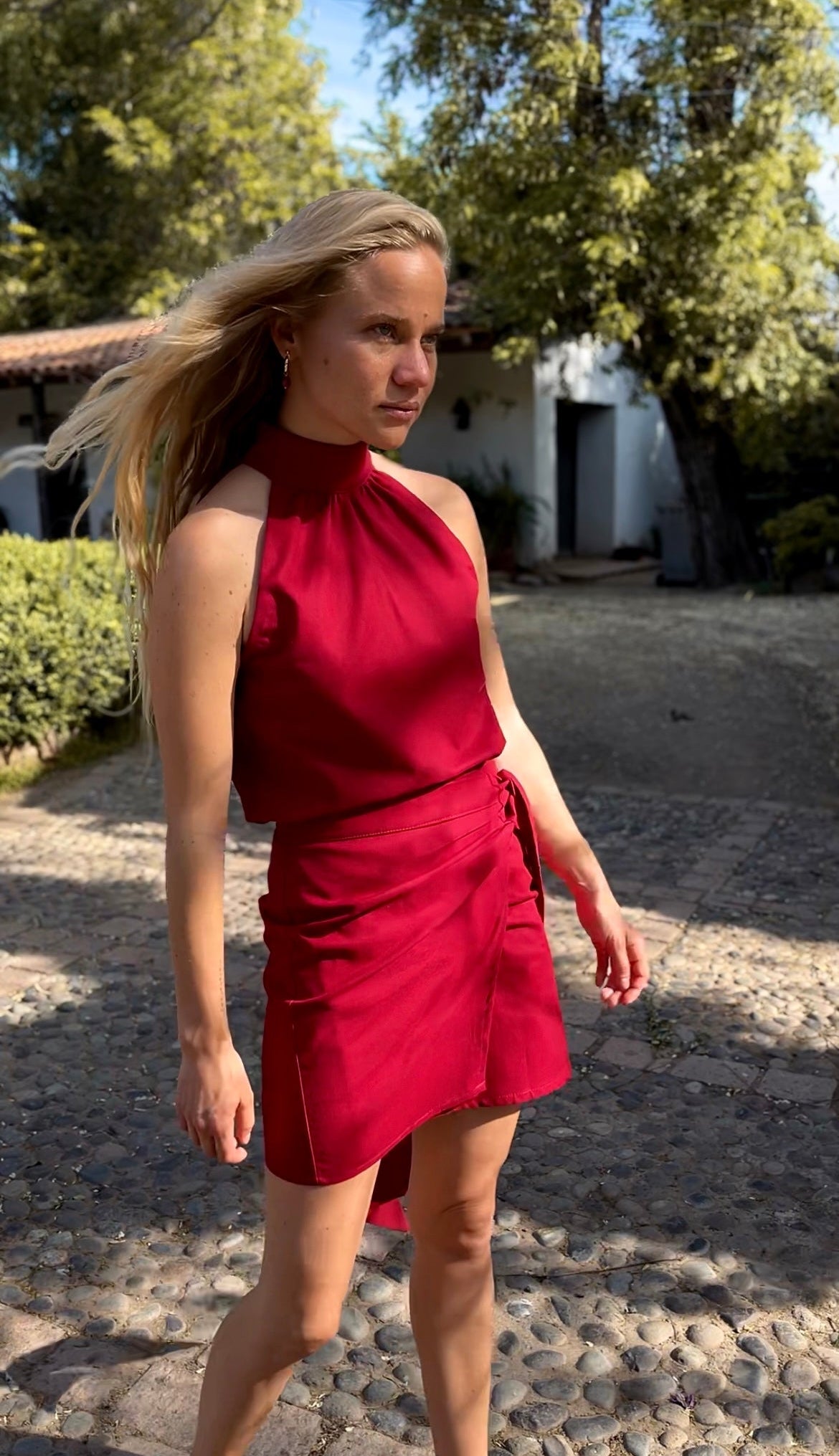 Falda Vera - rojo italiano