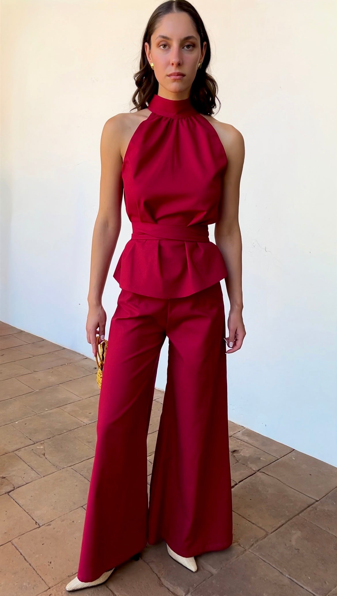 Pantalón Siena - rojo italiano