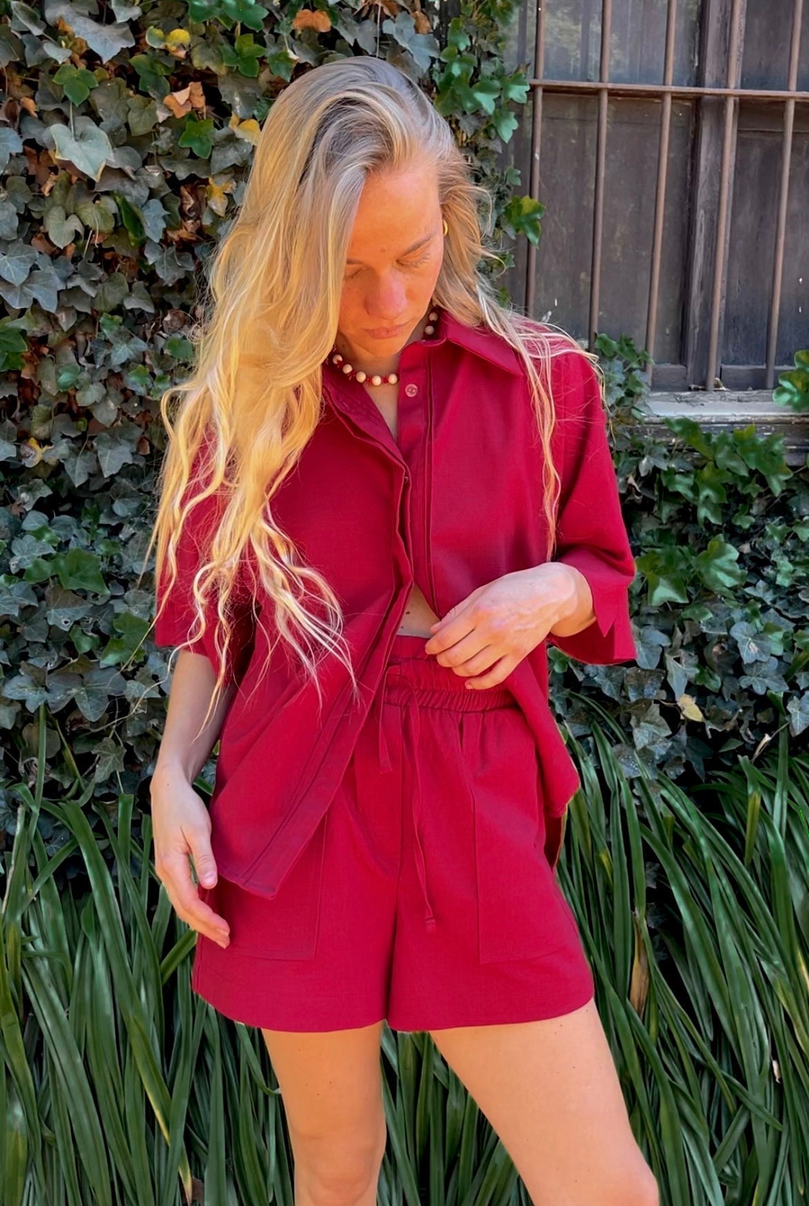 Shorts Lina - rojo italiano