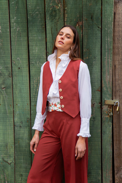 Gilet  - ladrillo Celia