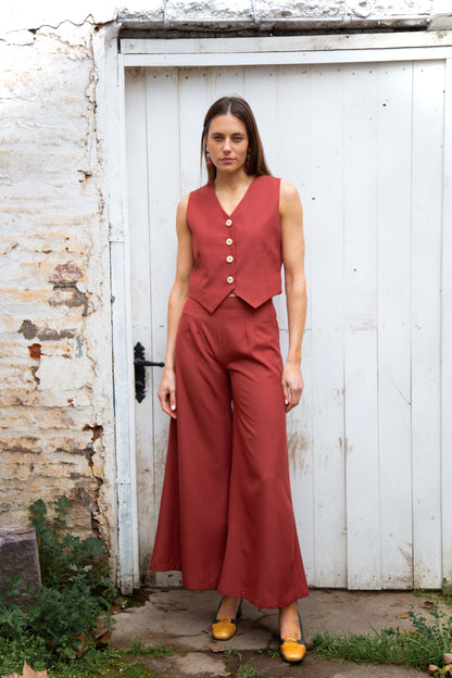 Gilet  - ladrillo Celia