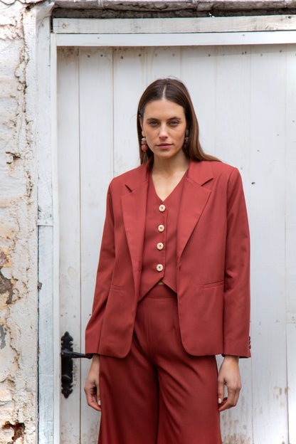 Gilet  - ladrillo Celia